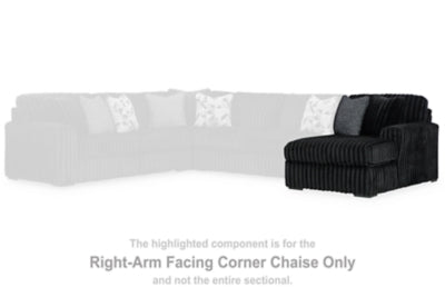 Midnight-Madness Sectional with Chaise - Furniture 4 Less (Jacksonville, NC)