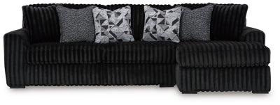 Midnight-Madness Sectional Sofa with Chaise - Furniture 4 Less (Jacksonville, NC)
