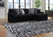 Midnight-Madness Sectional Sofa with Chaise - Furniture 4 Less (Jacksonville, NC)