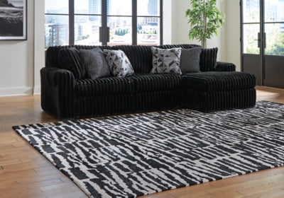 Midnight-Madness Sectional Sofa with Chaise - Furniture 4 Less (Jacksonville, NC)