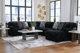 Midnight-Madness Sectional with Chaise - Furniture 4 Less (Jacksonville, NC)
