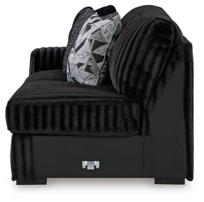 Midnight-Madness Sectional with Chaise - Furniture 4 Less (Jacksonville, NC)