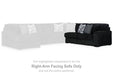 Midnight-Madness Sectional with Chaise - Furniture 4 Less (Jacksonville, NC)