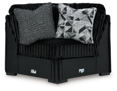 Midnight-Madness Sectional with Chaise - Furniture 4 Less (Jacksonville, NC)