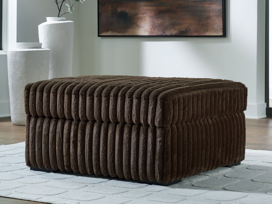 Midnight-Madness Oversized Accent Ottoman - Furniture 4 Less (Jacksonville, NC)