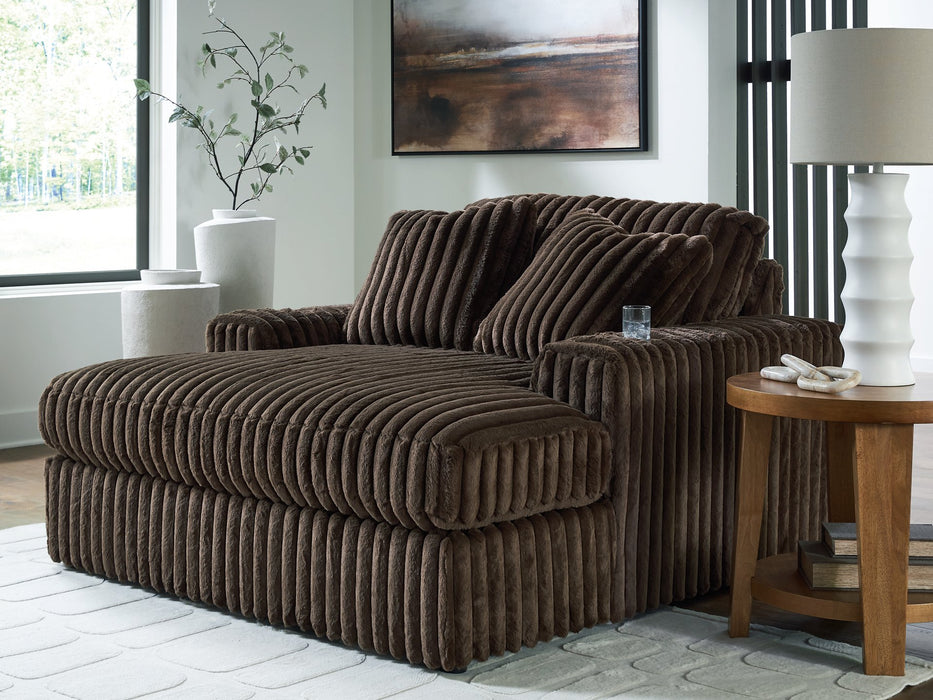 Midnight-Madness Oversized Chaise - Furniture 4 Less (Jacksonville, NC)