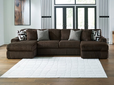 Midnight-Madness Sectional with Chaise - Furniture 4 Less (Jacksonville, NC)