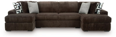 Midnight-Madness Sectional with Chaise - Furniture 4 Less (Jacksonville, NC)