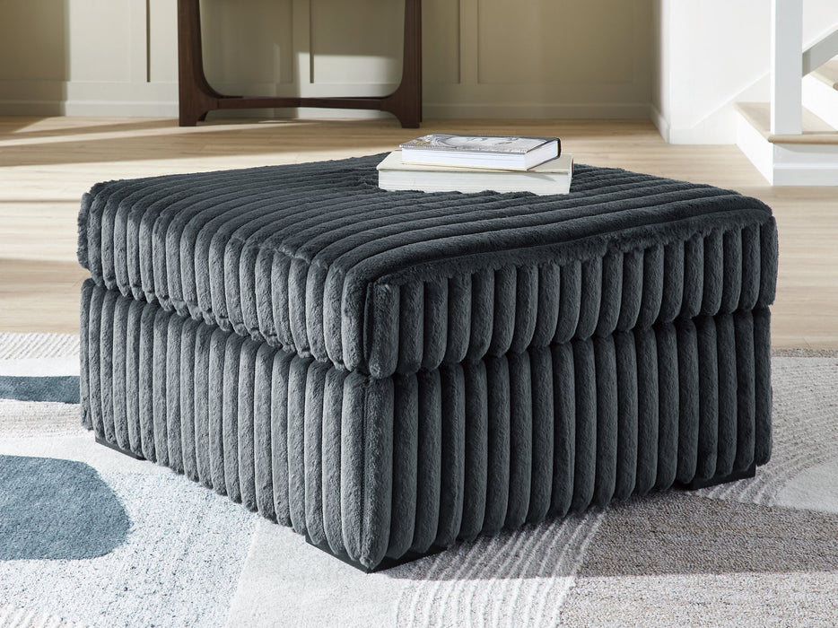 Midnight-Madness Oversized Accent Ottoman - Furniture 4 Less (Jacksonville, NC)