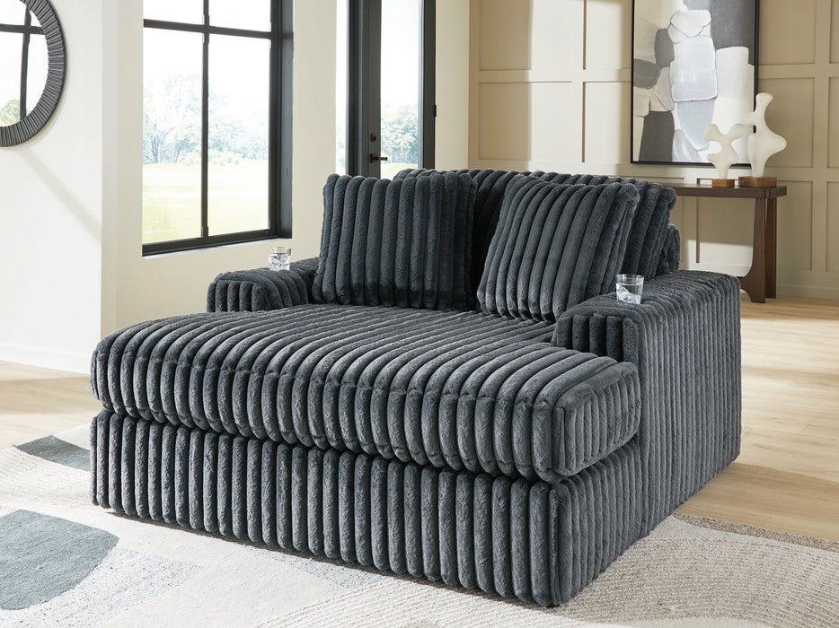 Midnight-Madness Oversized Chaise - Furniture 4 Less (Jacksonville, NC)