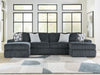 Midnight-Madness Sectional with Chaise - Furniture 4 Less (Jacksonville, NC)