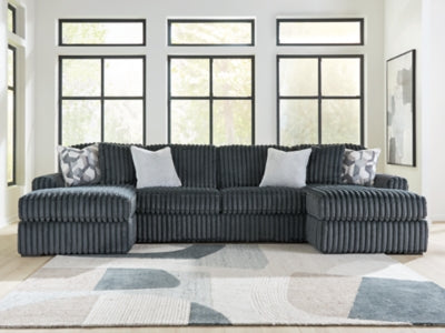 Midnight-Madness Sectional with Chaise - Furniture 4 Less (Jacksonville, NC)