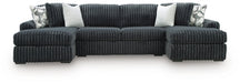 Midnight-Madness Sectional with Chaise - Furniture 4 Less (Jacksonville, NC)