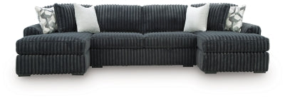 Midnight-Madness Sectional with Chaise - Furniture 4 Less (Jacksonville, NC)