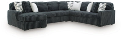Midnight-Madness Sectional with Chaise - Furniture 4 Less (Jacksonville, NC)