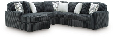 Midnight-Madness Sectional with Chaise - Furniture 4 Less (Jacksonville, NC)