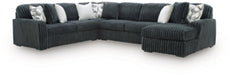 Midnight-Madness Sectional with Chaise - Furniture 4 Less (Jacksonville, NC)