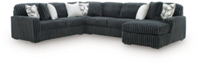 Midnight-Madness Sectional with Chaise - Furniture 4 Less (Jacksonville, NC)