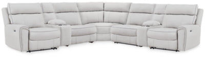 Social Pointe Reclining Sectional with Storage Consoles - Furniture 4 Less (Jacksonville, NC)