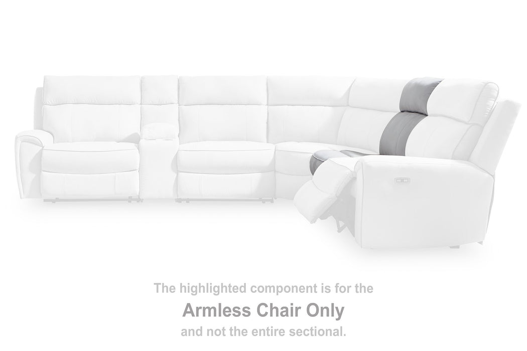 Social Pointe Reclining Sectional with Storage Console - Furniture 4 Less (Jacksonville, NC)