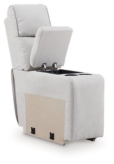 Social Pointe Reclining Sectional with Storage Console - Furniture 4 Less (Jacksonville, NC)