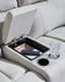 Social Pointe Reclining Sectional with Storage Console - Furniture 4 Less (Jacksonville, NC)