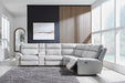 Social Pointe Reclining Sectional with Storage Consoles - Furniture 4 Less (Jacksonville, NC)