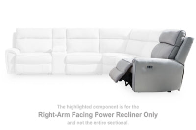 Social Pointe Reclining Sectional with Storage Consoles - Furniture 4 Less (Jacksonville, NC)