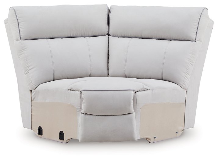 Social Pointe Reclining Sectional with Storage Console - Furniture 4 Less (Jacksonville, NC)