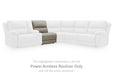 Narwhal Place Reclining Sectional with Storage Console - Furniture 4 Less (Jacksonville, NC)