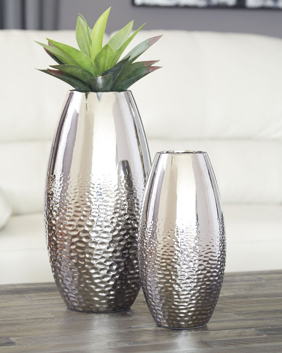 Dinesh Vase (Set of 2) - Furniture 4 Less (Jacksonville, NC)