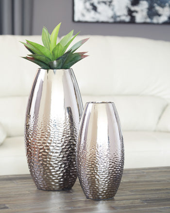 Dinesh Vase (Set of 2) - Furniture 4 Less (Jacksonville, NC)