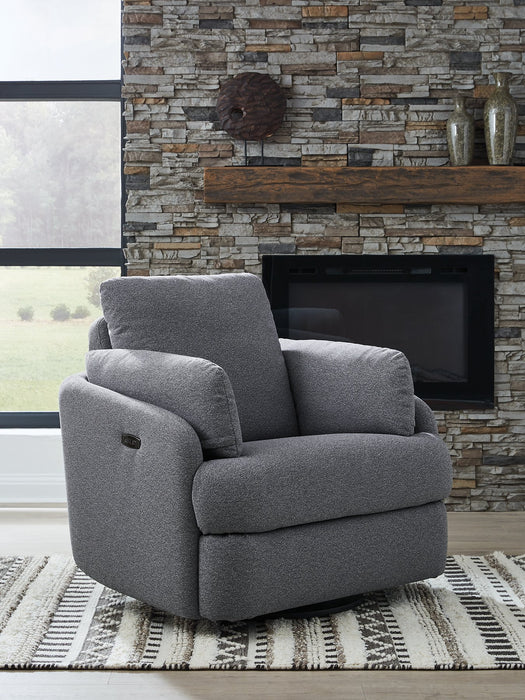 Alainmont Next-Gen Nuvella Swivel Power Recliner - Furniture 4 Less (Jacksonville, NC)