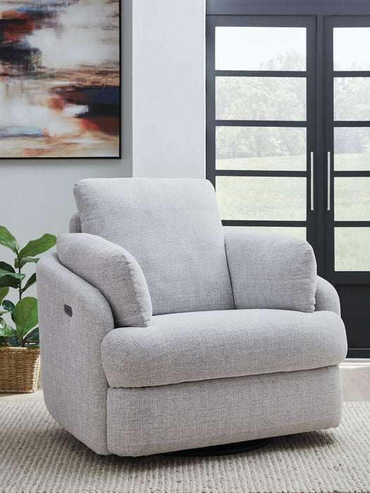 Alainmont Next-Gen Nuvella Swivel Power Recliner - Furniture 4 Less (Jacksonville, NC)
