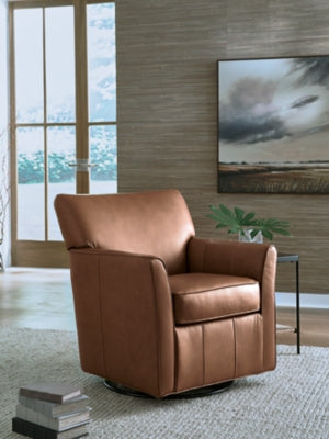 Braydunn Swivel Glider Accent Chair - Furniture 4 Less (Jacksonville, NC)
