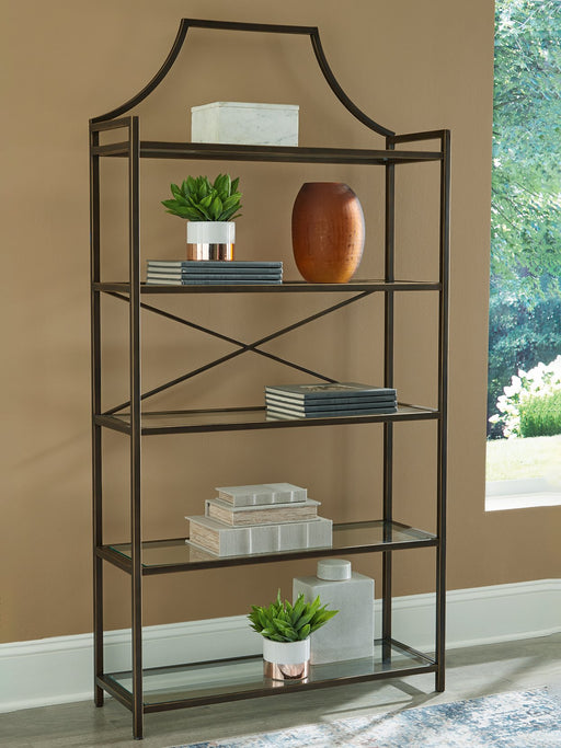 Bernonly 72" Bookcase - Furniture 4 Less (Jacksonville, NC)
