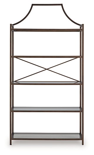 Bernonly 72" Bookcase - Furniture 4 Less (Jacksonville, NC)