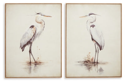 Aubinell Wall Art (Set of 2) - Furniture 4 Less (Jacksonville, NC)