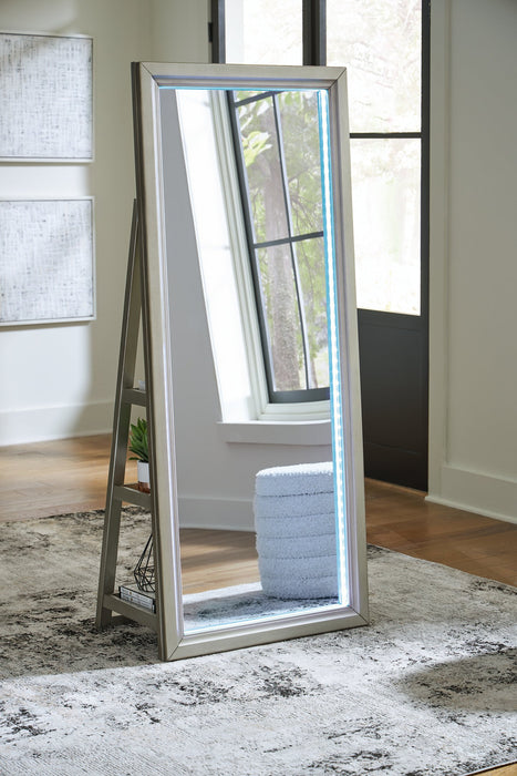 Evesen Floor Standing Mirror/Storage - Furniture 4 Less (Jacksonville, NC)