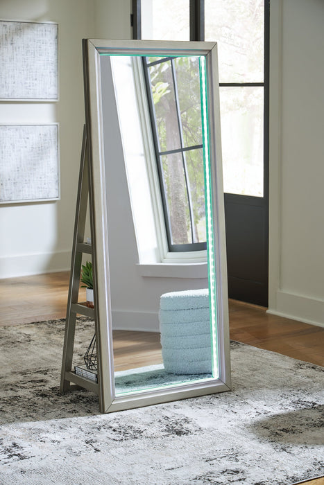 Evesen Floor Standing Mirror/Storage - Furniture 4 Less (Jacksonville, NC)