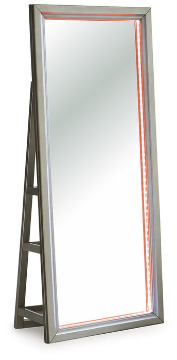 Evesen Floor Standing Mirror/Storage - Furniture 4 Less (Jacksonville, NC)