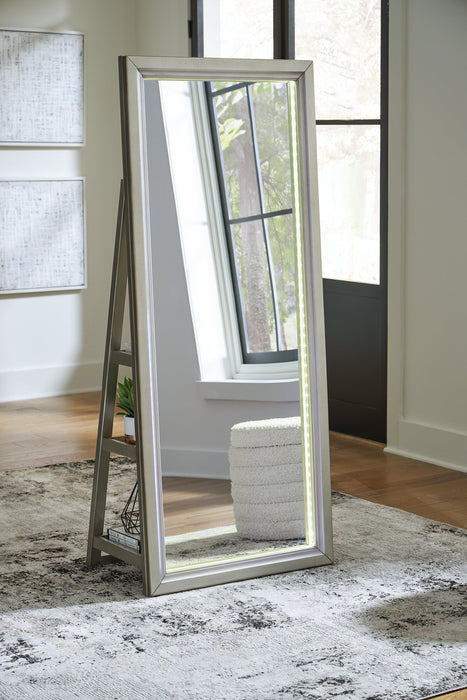 Evesen Floor Standing Mirror/Storage - Furniture 4 Less (Jacksonville, NC)