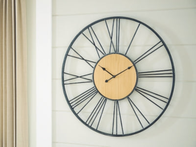 Brockett Wall Clock - Furniture 4 Less (Jacksonville, NC)
