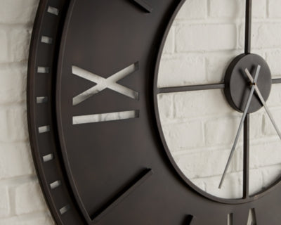 Lytle Wall Clock - Furniture 4 Less (Jacksonville, NC)