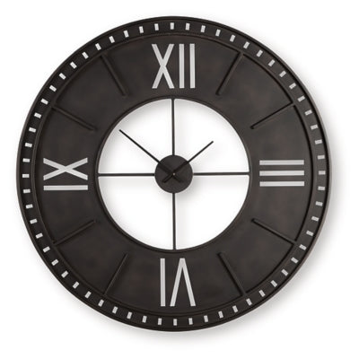 Lytle Wall Clock - Furniture 4 Less (Jacksonville, NC)