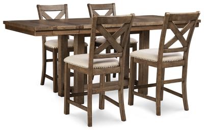 Moriville Counter Height Dining Set - Furniture 4 Less (Jacksonville, NC)