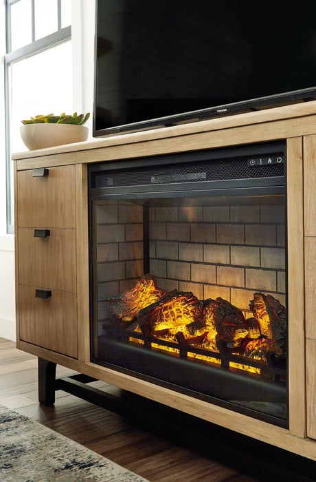 Wittenmyer 72" TV Stand with Electric Fireplace - Furniture 4 Less (Jacksonville, NC)