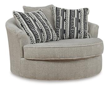 Calnita Oversized Swivel Accent Chair - Furniture 4 Less (Jacksonville, NC)