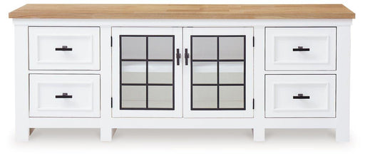 Ashbryn 74" TV Stand - Furniture 4 Less (Jacksonville, NC)