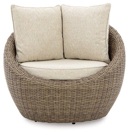 Danson Swivel Lounge with Cushion (Set of 2) - Furniture 4 Less (Jacksonville, NC)